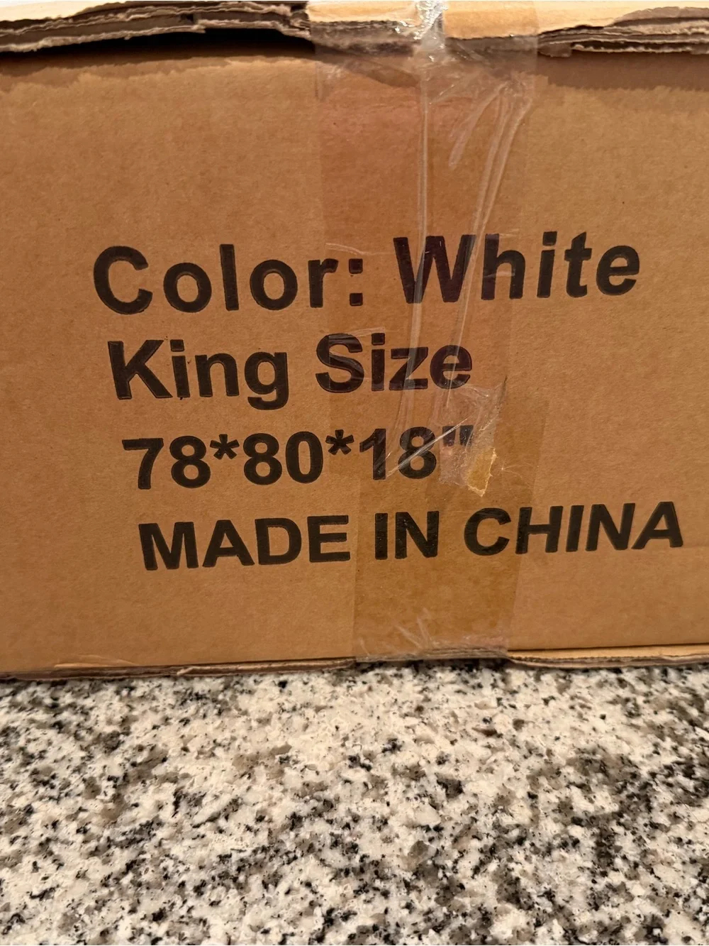 White King Size Mattress Cover - Unbranded